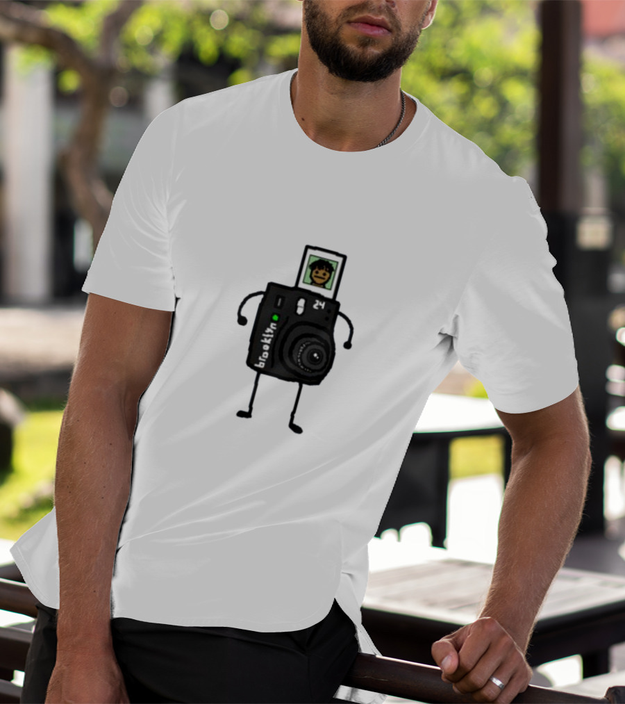 Brooklyn Camera Character With Photo Of Person T-Shirt