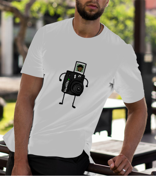 Brooklyn Camera Character With Photo Of Person T-Shirt