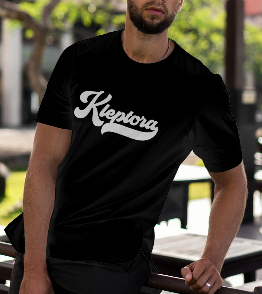 Kleptora Vintage Script Font Style Retro Branding T-Shirt