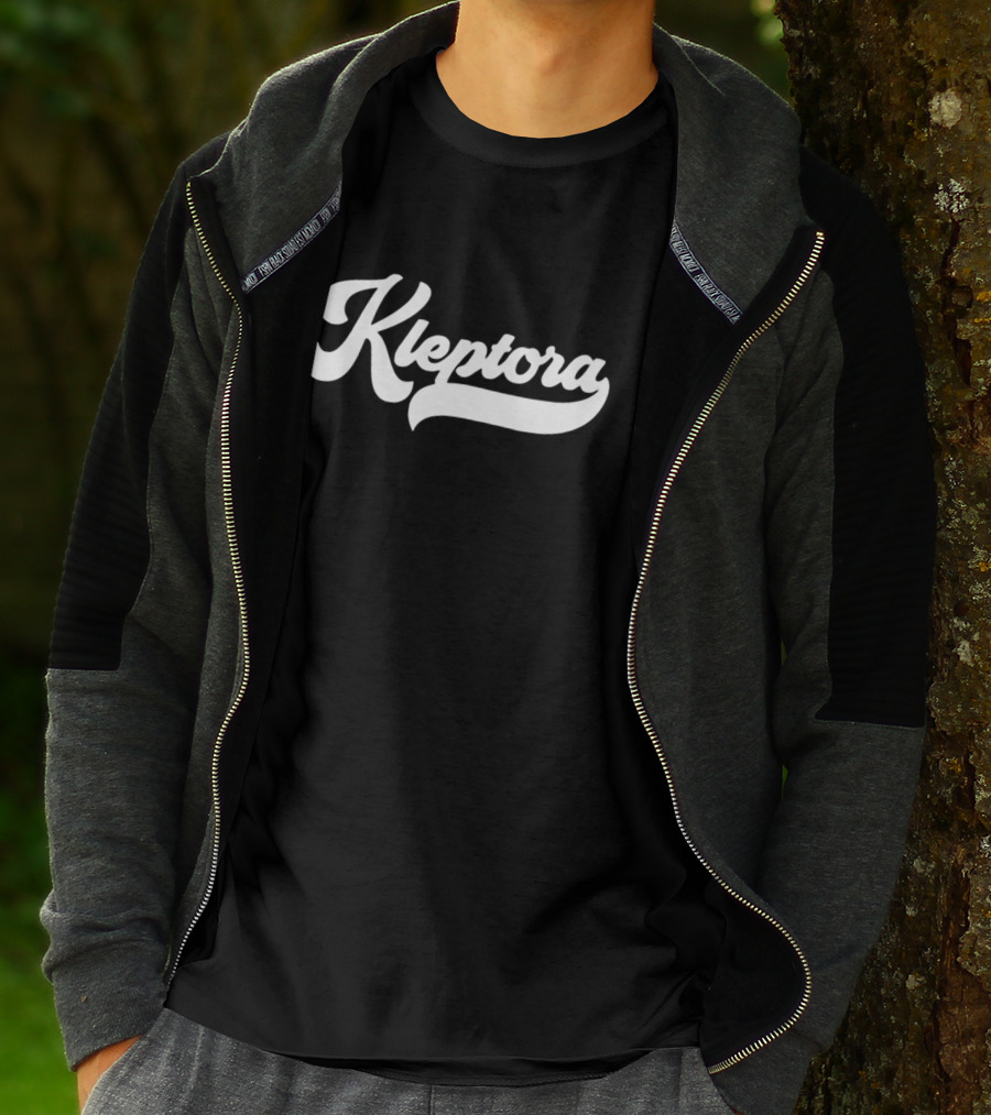 Kleptora Vintage Script Font Style Retro Branding T-Shirt