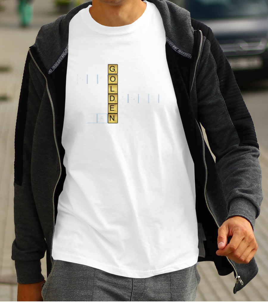 Niico Golden Dansby Ian Scrabble Tiles Crossword T-Shirt