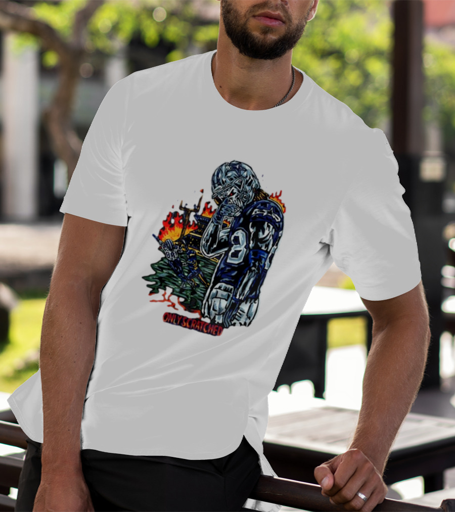 Only Scratched The Surface Retros Sports Imagery Fire Scene T-Shirt