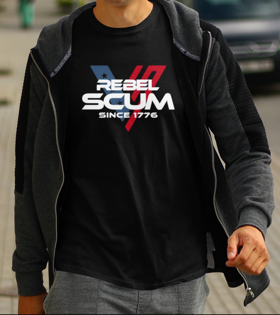 Rebel Scum Since 1776 Stars And Stripes Inspired T-Shirt