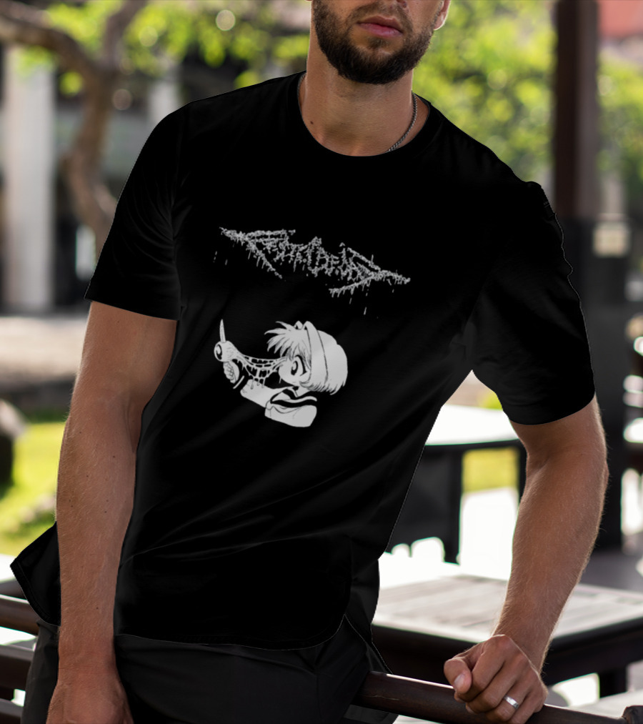 Festerdecay Sick Vintage Horror Manga Style Character T-Shirt