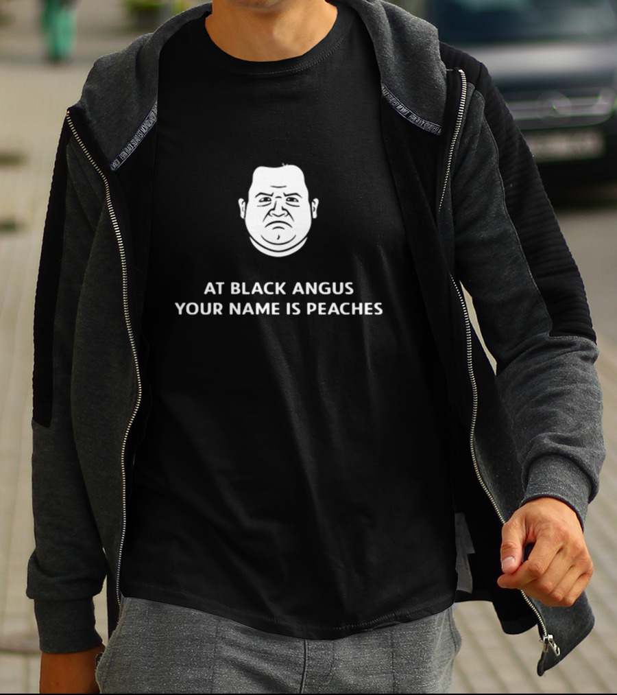 Patton Oswalt Face At Black Angus Your Name Is Peaches T-Shirt