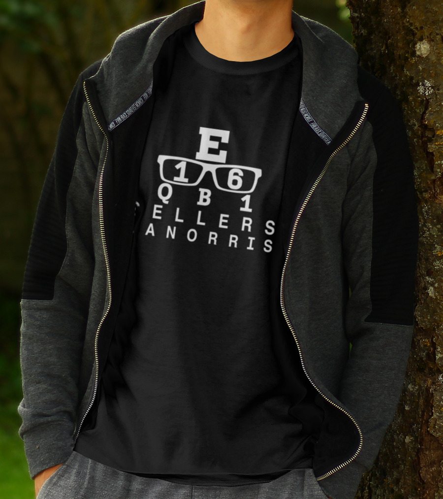 Palmetto Autographs E16 QB1 Lanorris Sellers Eye Chart Glasses T-Shirt