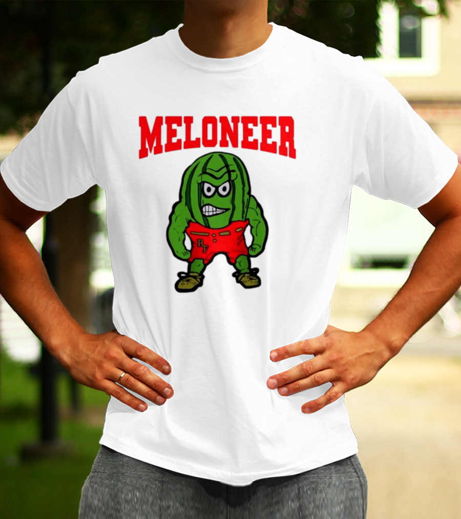 Rocky Ford Meloneer RF Mascot Watermelon Character T-Shirt