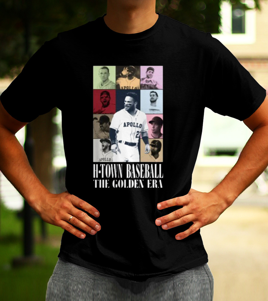 Apollohou H-Town Baseball The Golden Era Apollo Collection T-Shirt