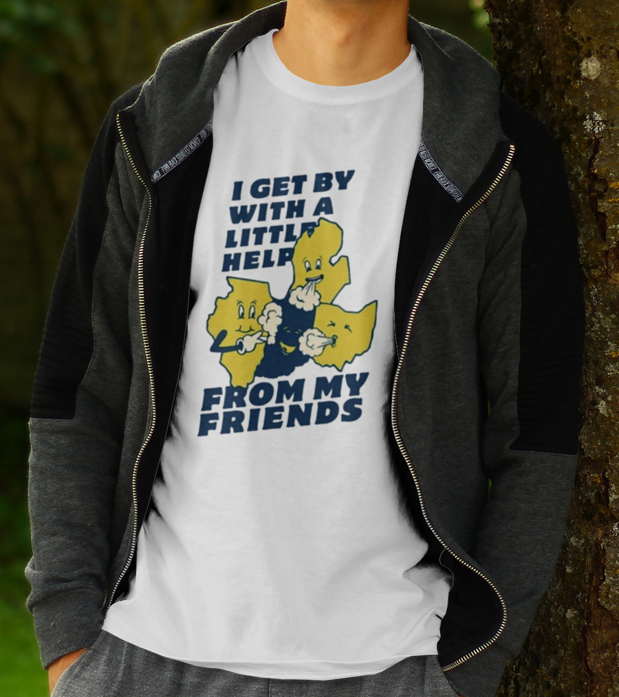 Thicc Van Exel I Get By With A Little Help From My Friends State Characters T-Shirt