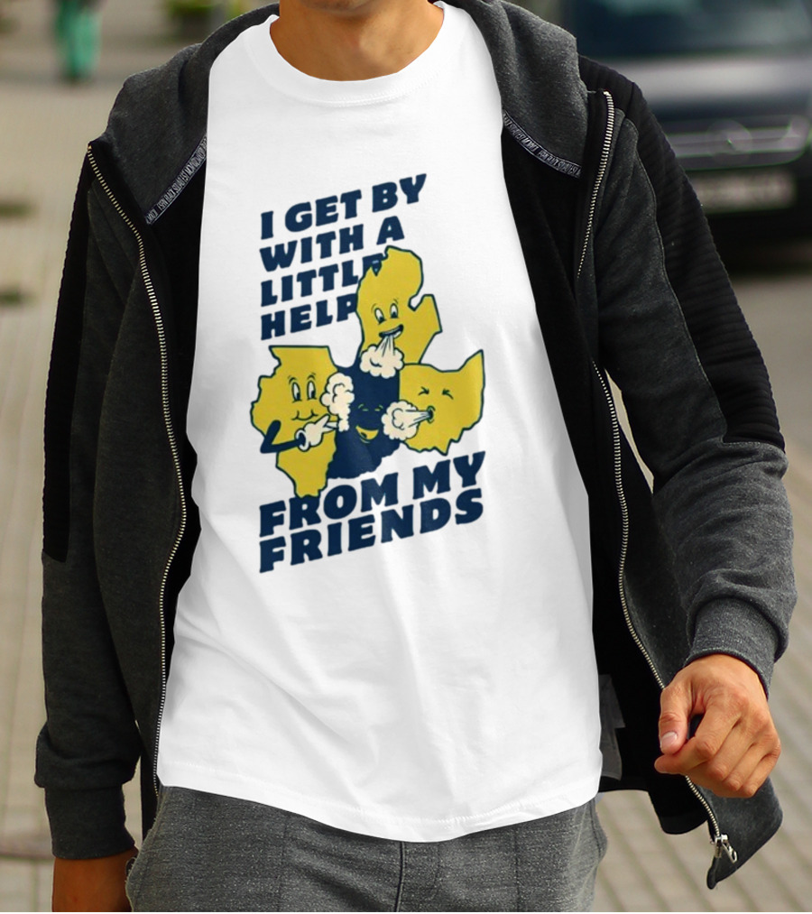 Thicc Van Exel I Get By With A Little Help From My Friends State Characters T-Shirt
