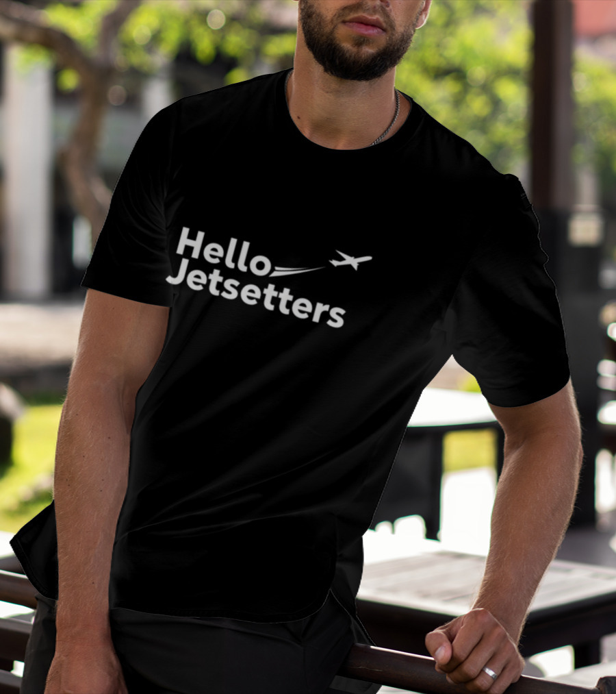 Hello Jetsetters Airplane Travel Adventure T-Shirt