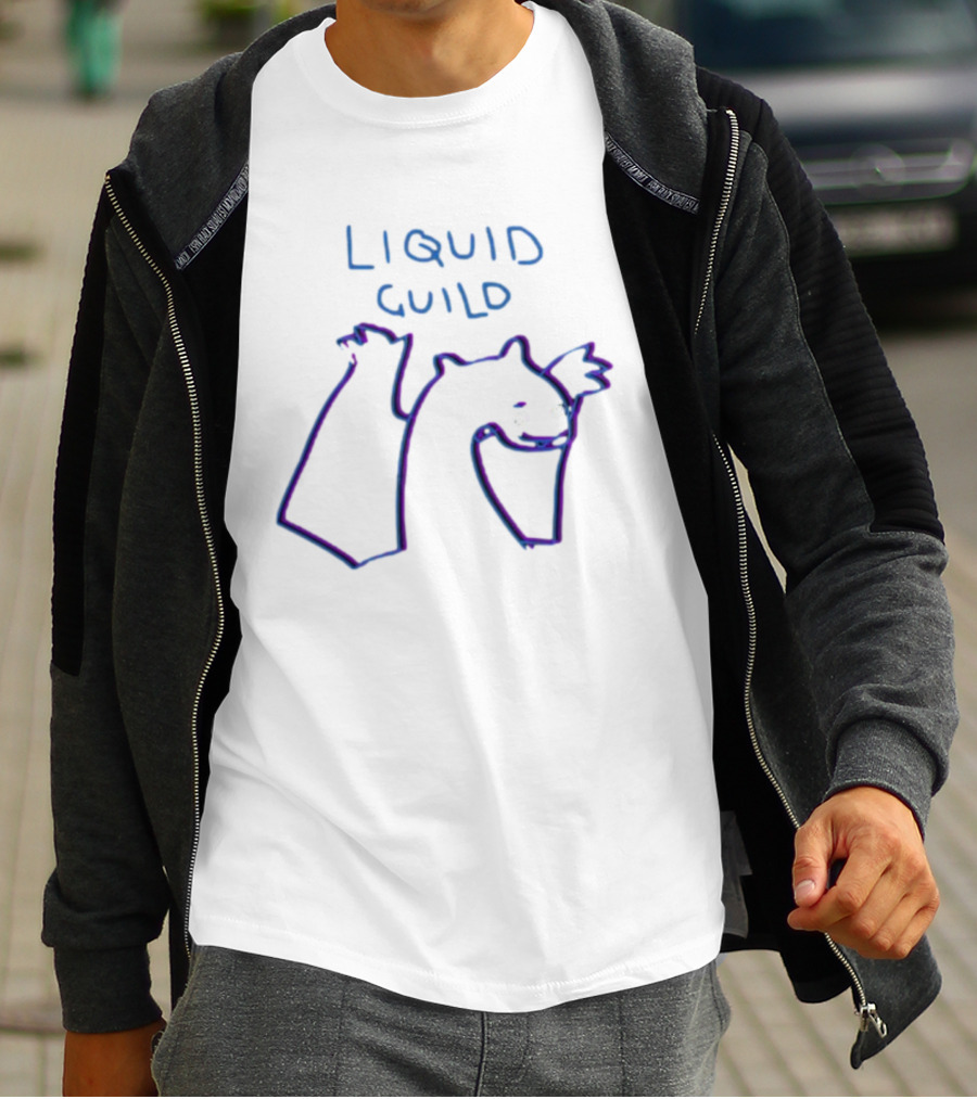 Liquid Guild Playful Creature Outline T-Shirt