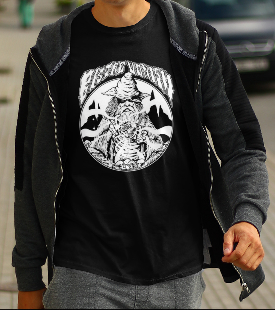 Rawpaw Astro Vonish Wizard Skeleton Pyramids T-Shirt