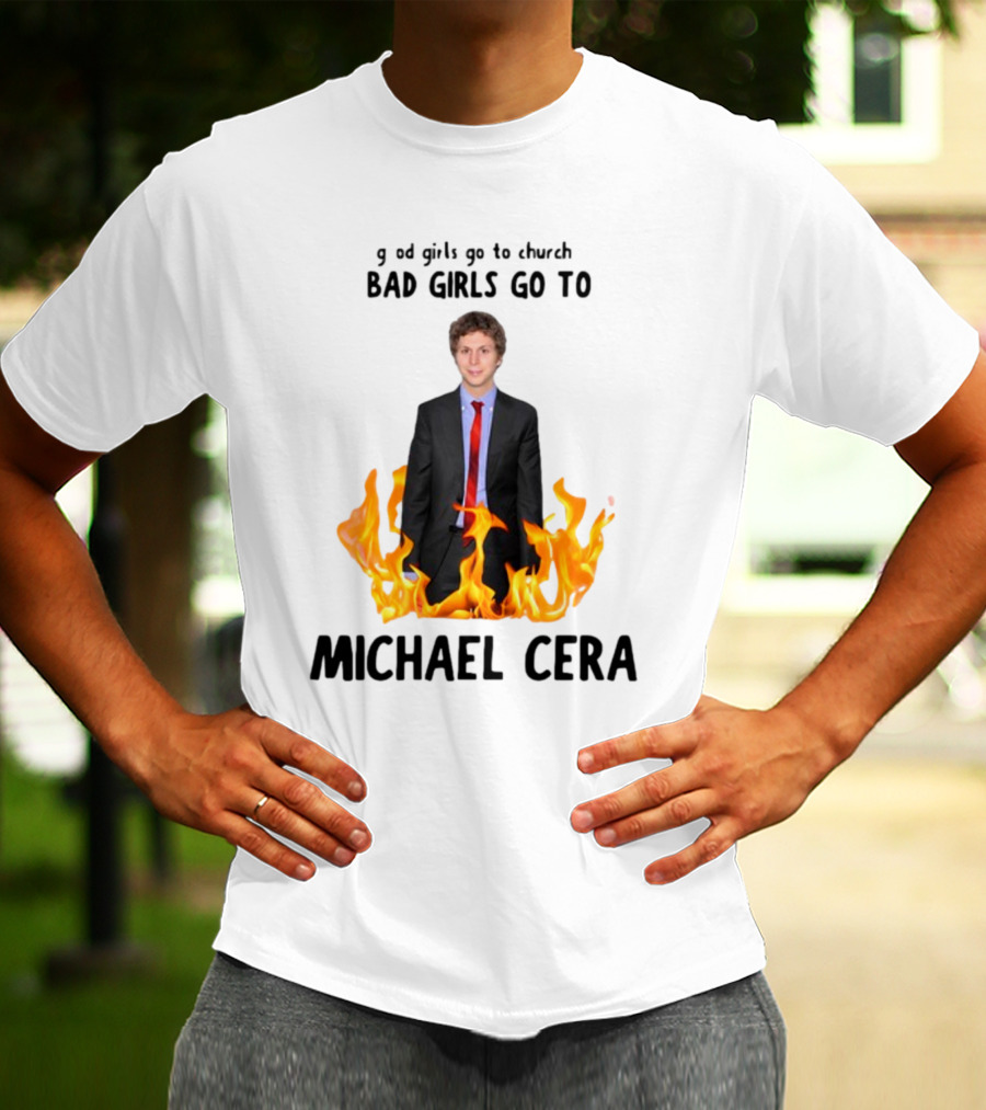 Bad Girls Go To Michael Cera Flame Suit T-Shirt