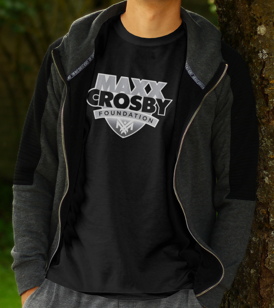 Maxx Crosby Foundation Shield Emblem T-Shirt