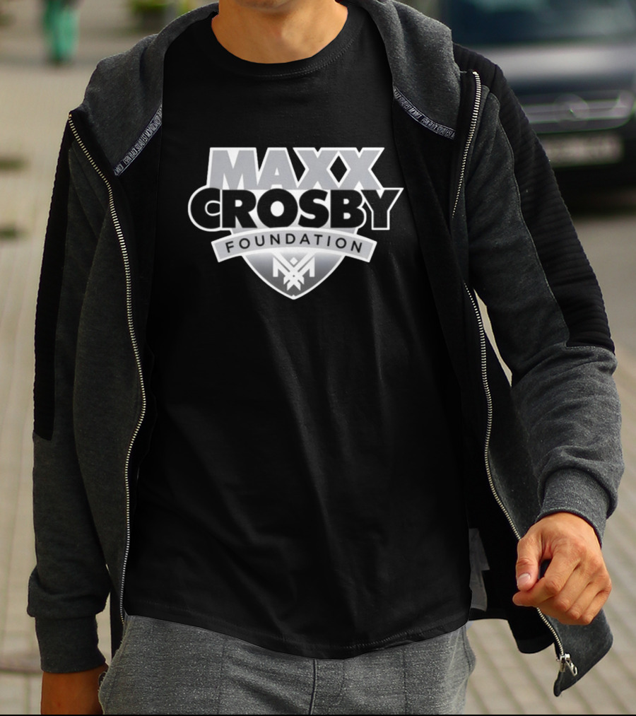 Maxx Crosby Foundation Shield Emblem T-Shirt