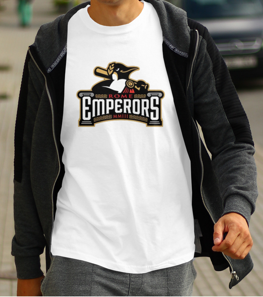 Rome Emperors Baseball MMIII Penguin T-Shirt