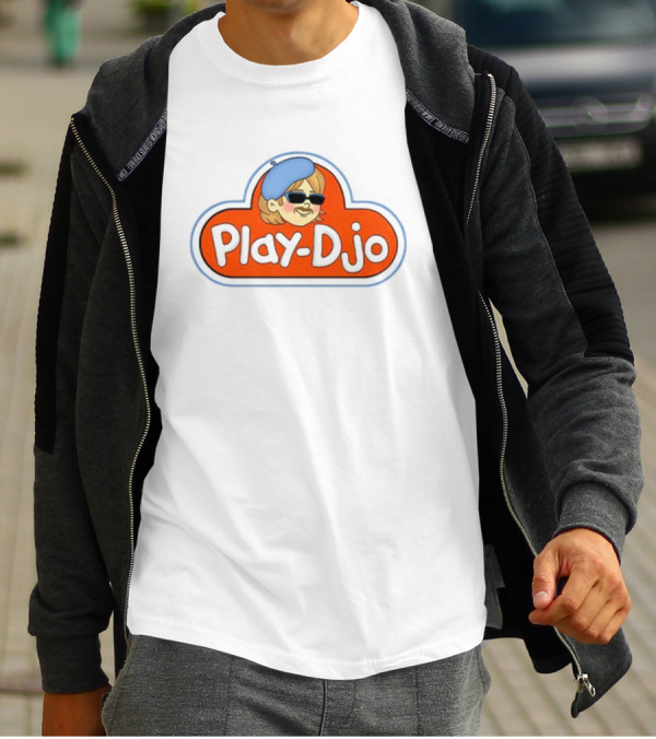 Play Djo Joe Keery Beret Sunglasses Cartoon T-Shirt