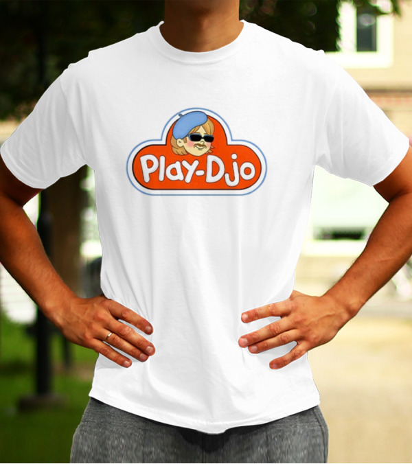 Play Djo Joe Keery Beret Sunglasses Cartoon T-Shirt
