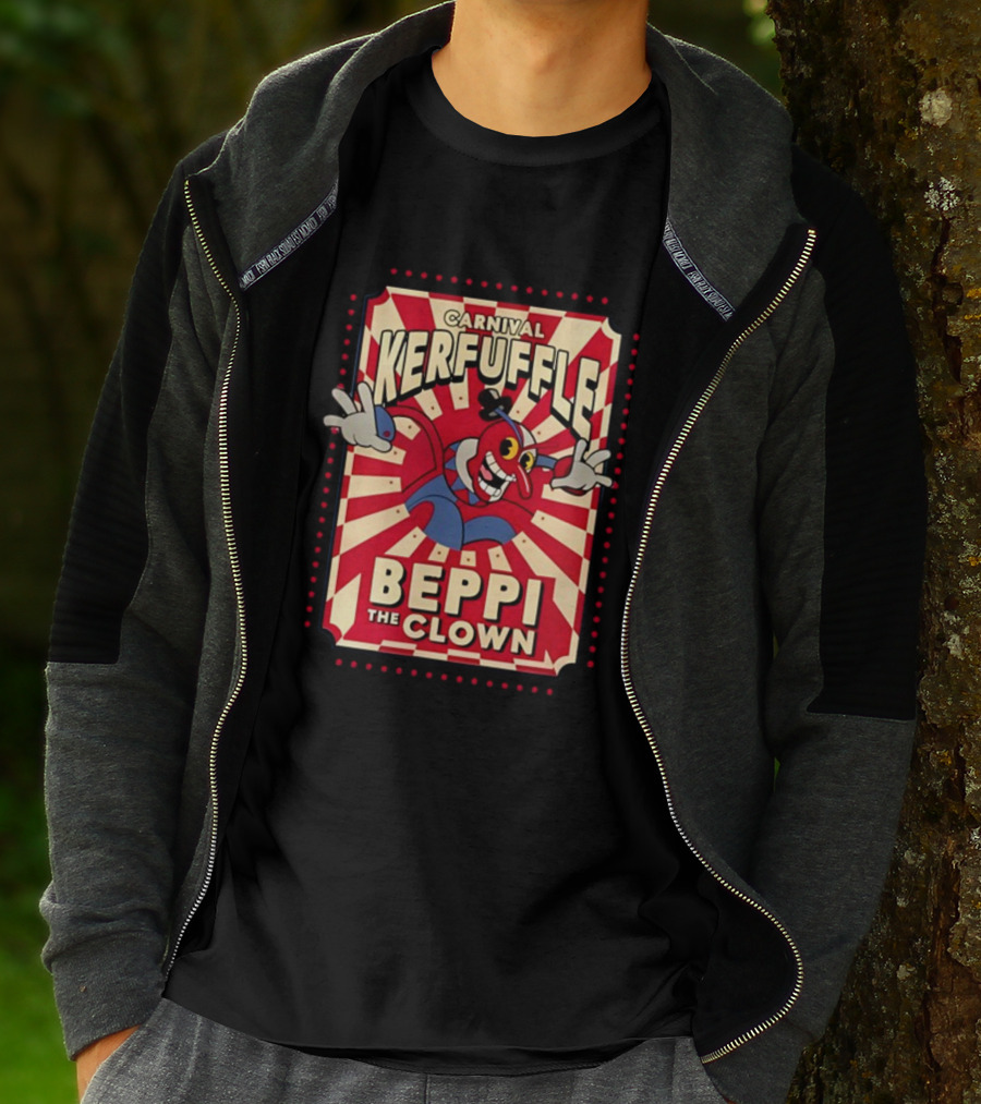 Carnival Kerfuffle Beppi The Clown Vintage Cuphead T-Shirt