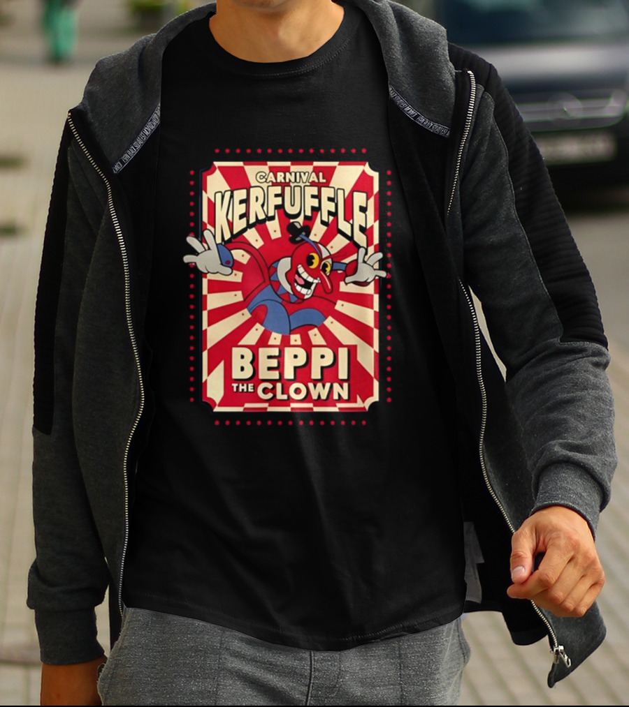 Carnival Kerfuffle Beppi The Clown Vintage Cuphead T-Shirt