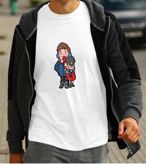 Danny Gonzalez Cartoon Holiday Nutcracker Snowflake T-Shirt