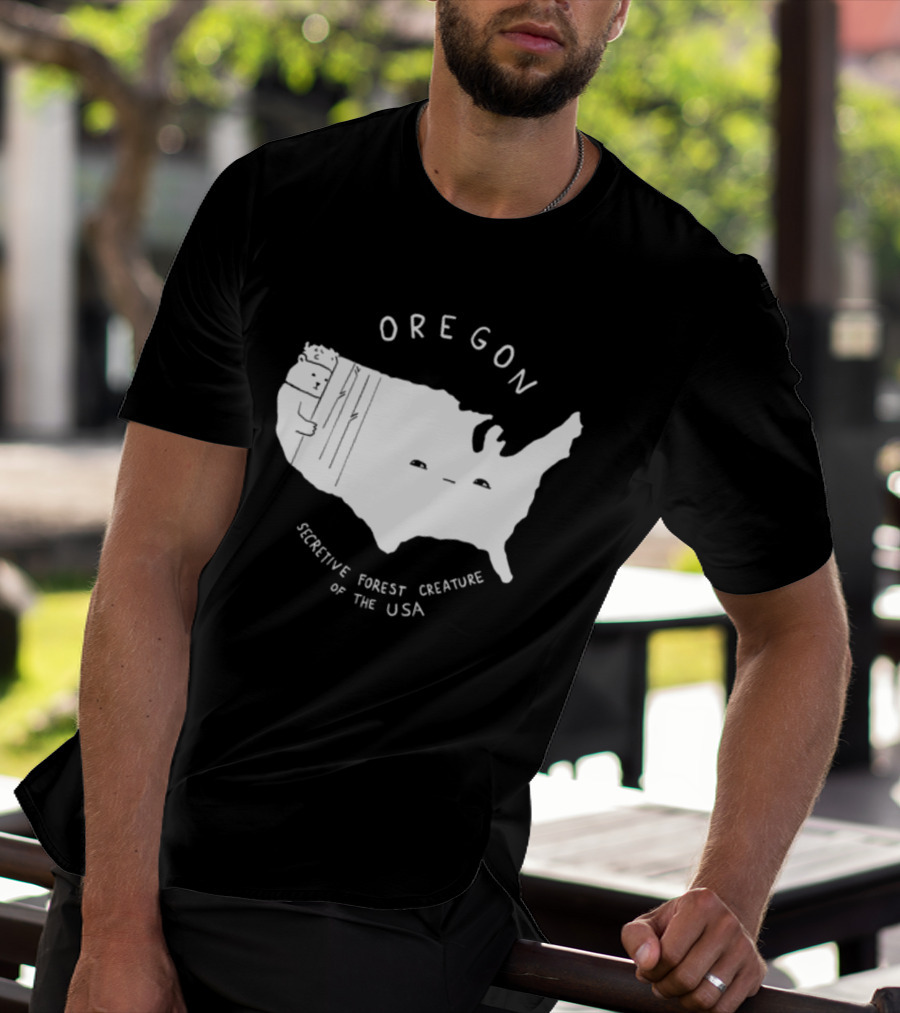 Oregon Secretive Forest Creature Of The USA Nathanwpylestrangeplanet T-Shirt