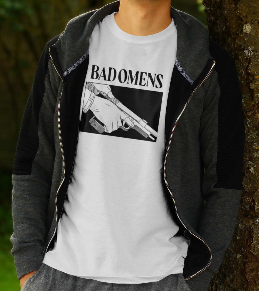 Bad Omens What's The Difference Between A God And Gun Hands Holding Gun T-Shirt