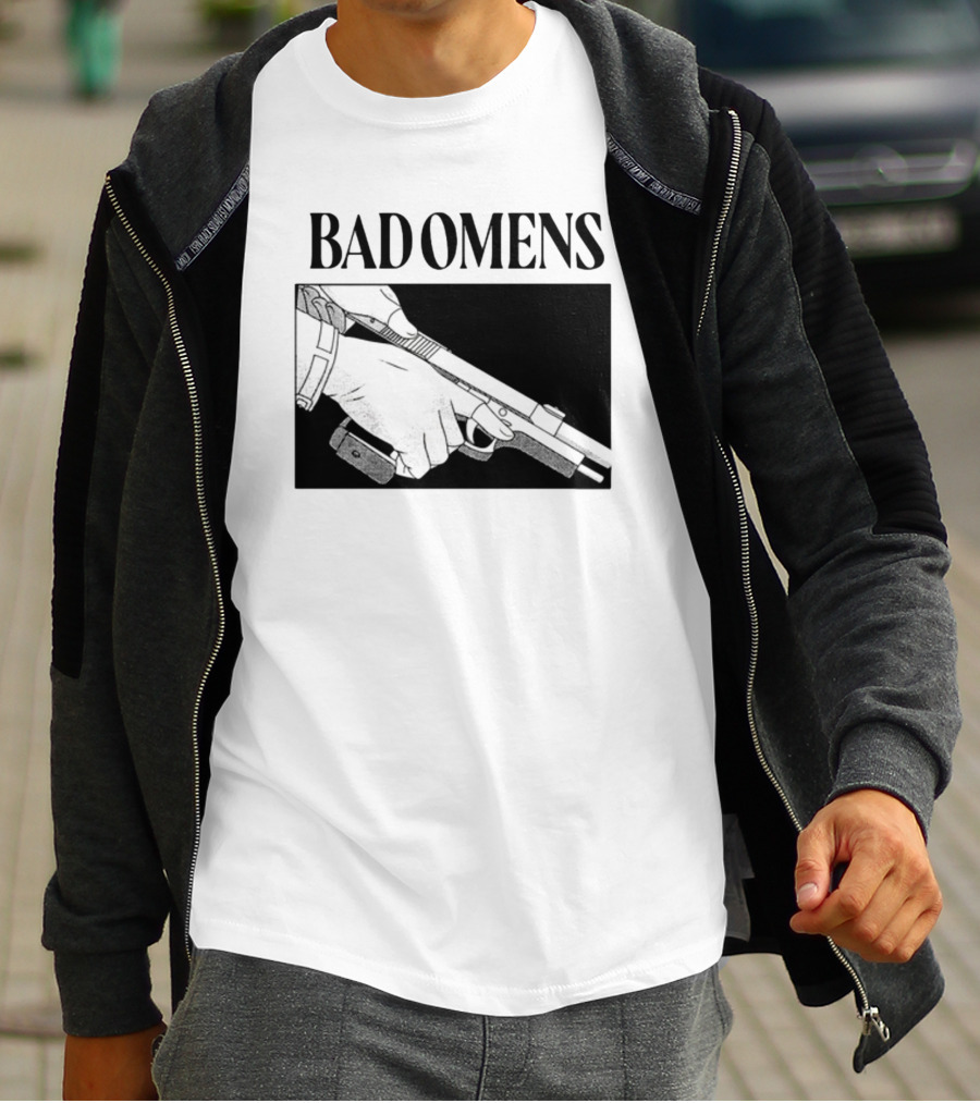 Bad Omens What's The Difference Between A God And Gun Hands Holding Gun T-Shirt