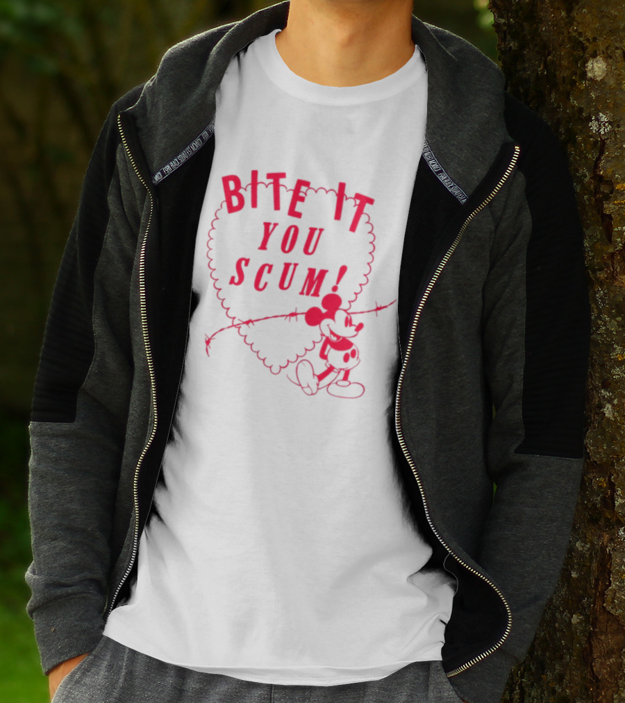 Bite It You Scum Mouse Barbed Wire T-Shirt