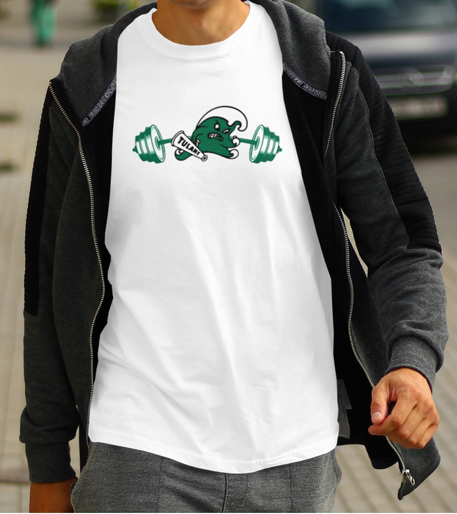 Tulane Angry Wave Weightlifting T-Shirt