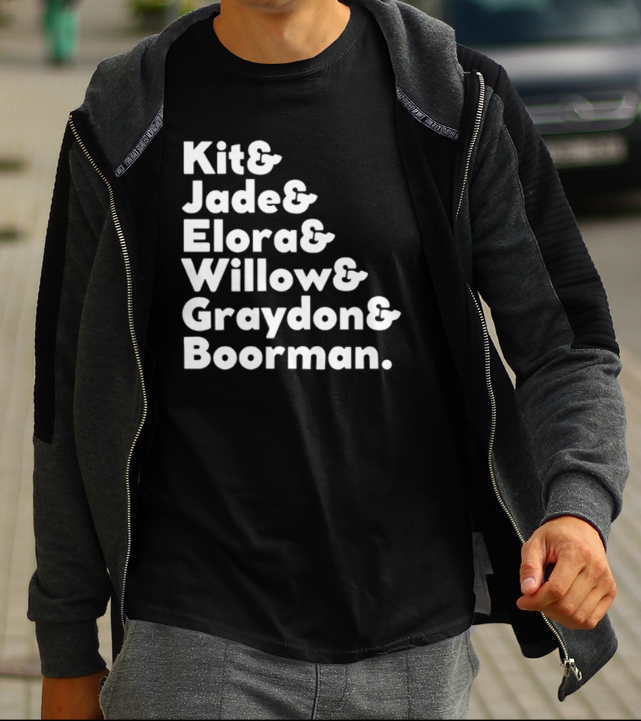 Kit Jade Elora Willow Graydon Boorman Willow TV Show Character List T-Shirt