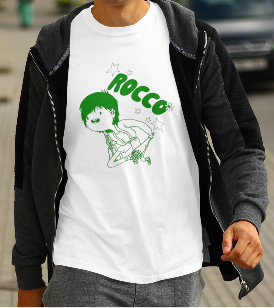 Rocco Animated Green Glow Character T-Shirt