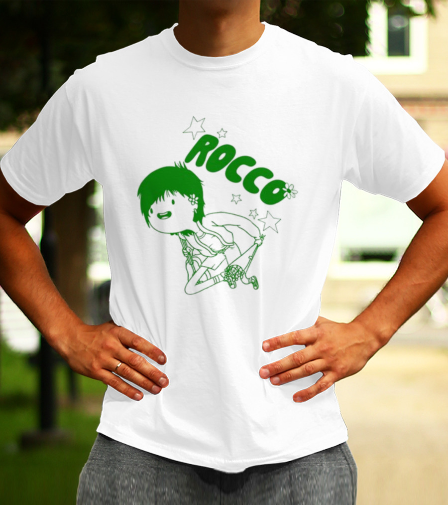 Rocco Animated Green Glow Character T-Shirt