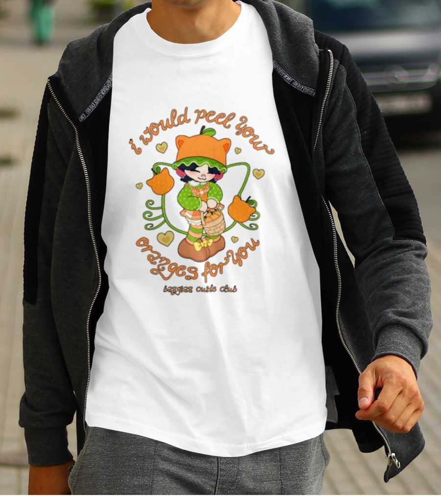 I Would Peel You Oranges For You Cute Kid Orange Hat Bangtan Cutie Club T-Shirt