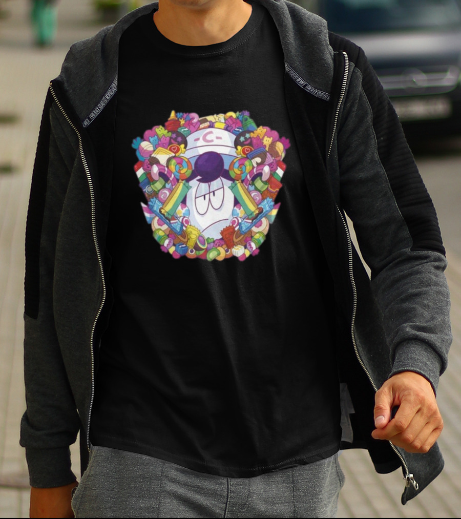 C- Cup With Overwhelming Candy And Sweets Explosion T-Shirt