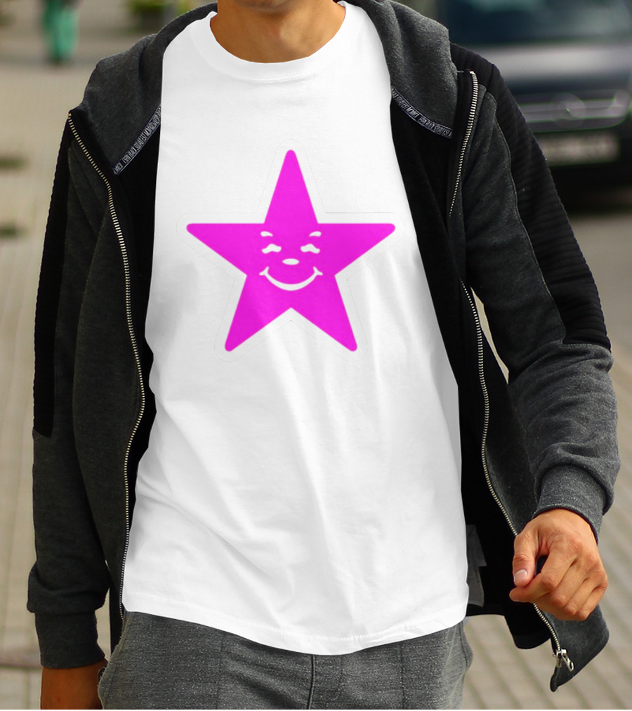 Austin Babbitt Asspizza Smiling Star Pink T-Shirt