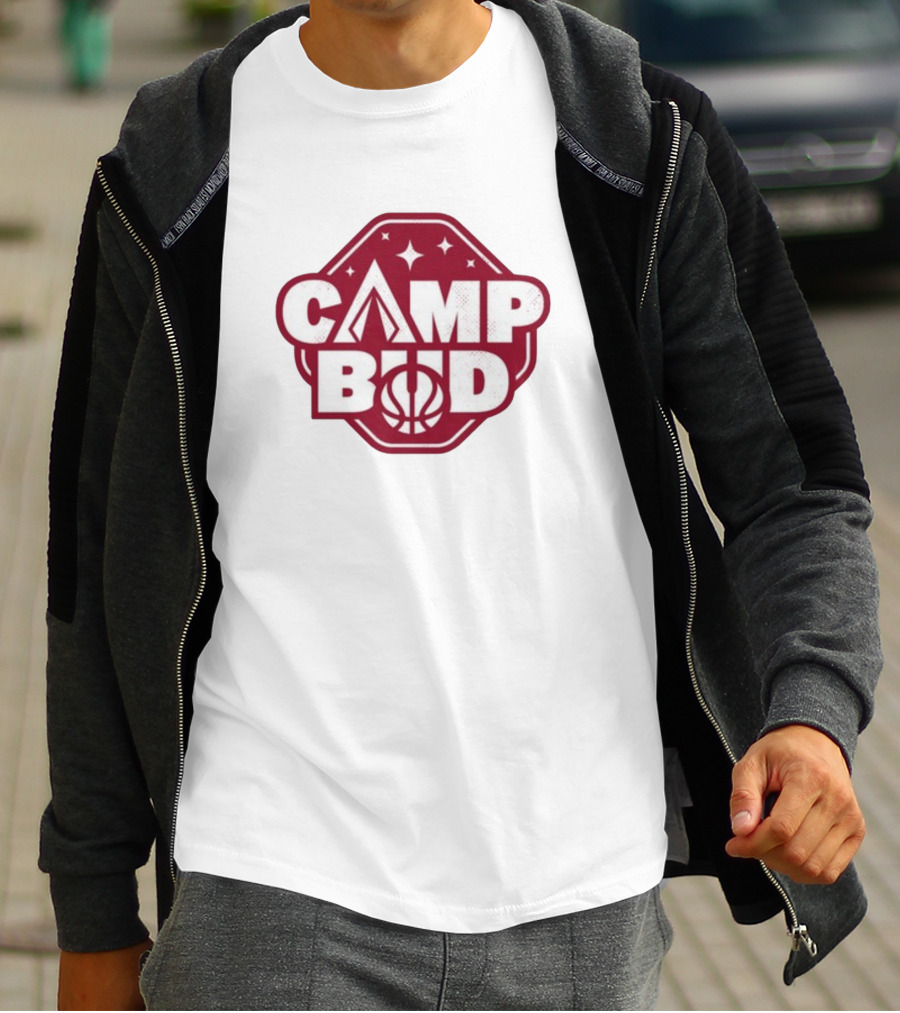 CAMP BUD Basketball Tent And Stars T-Shirt