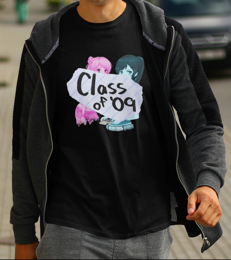 Class Of '09 Elsie Lovelock Color Girl Anime Style Duo T-Shirt