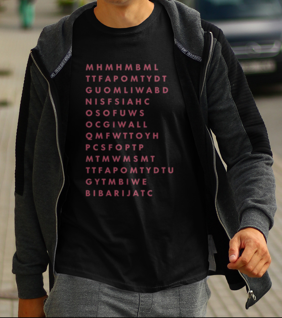 Mhmhmbml Ttfapomtydt Guomliwabd Nisfsiaнс Osofuws Ocgiwall Qmfwttoyh Pcsfoptp Mtmwmsmt Ttfapomtydtu Gytmbiwe Bibarijatc Word T-Shirt