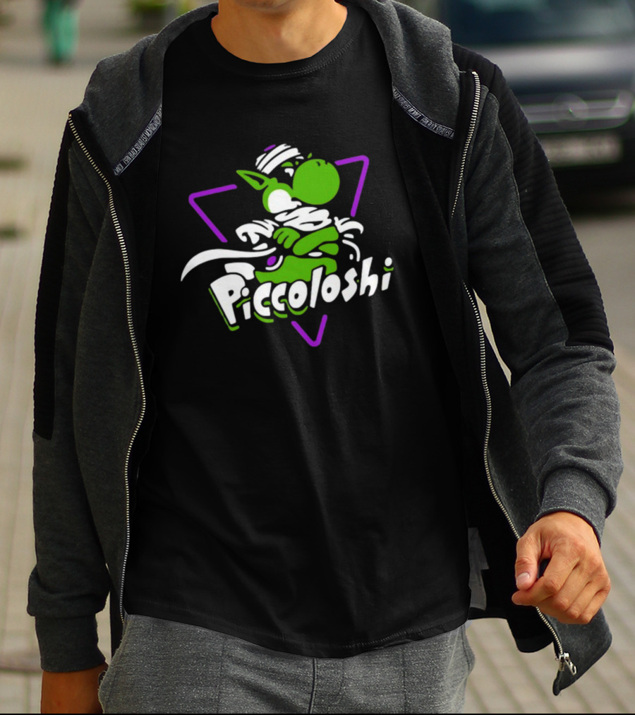 Piccoloshi 2.0 Sharkrobot Yoshi Dragonball Z Fusion Character T-Shirt