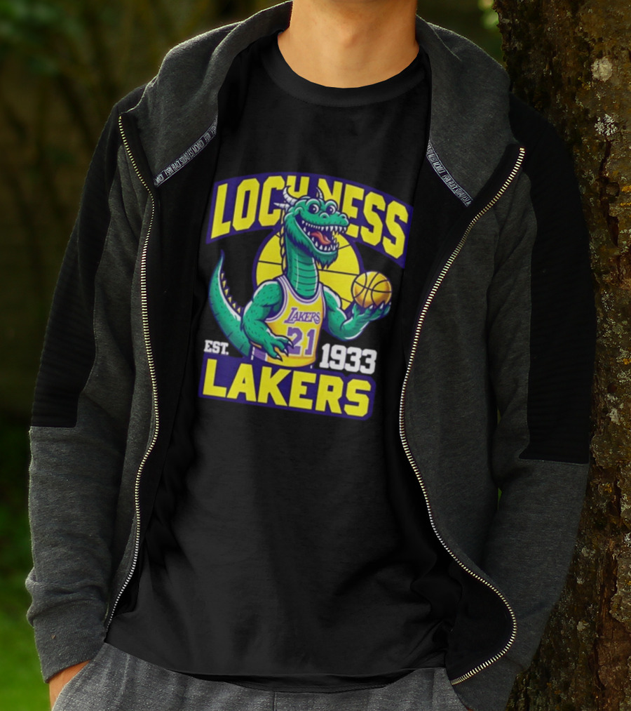 Loch Ness Lakers Basketball Dinosaur Est 1933 T-Shirt