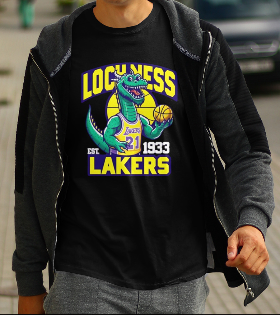 Loch Ness Lakers Basketball Dinosaur Est 1933 T-Shirt