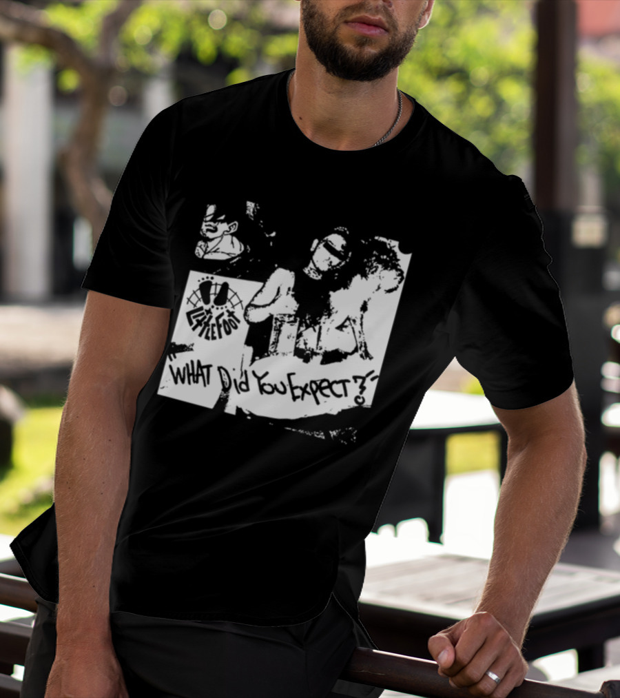 Little Foot What Did You Expect Comic Style Monochrome T-Shirt