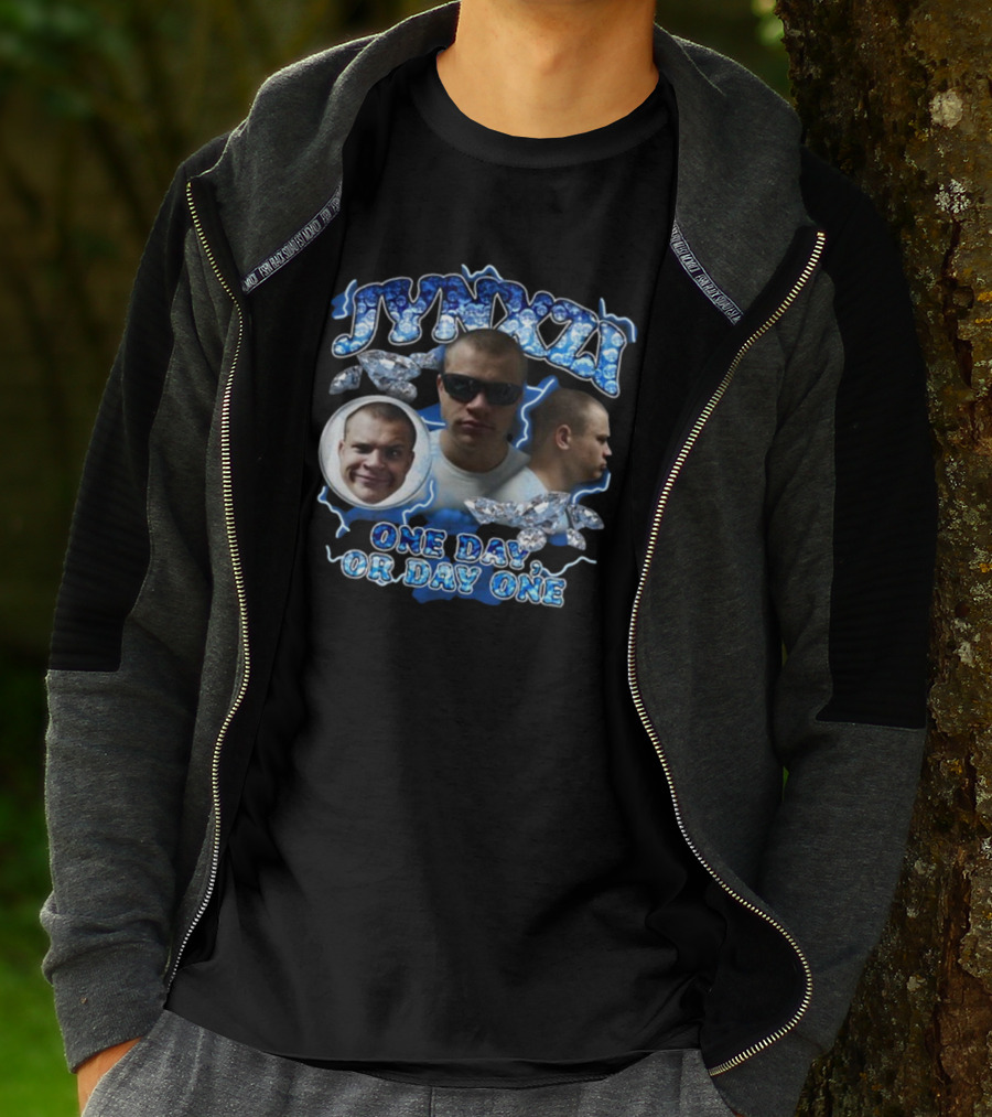 Jynxzi One Day Or Day One Blue Lightning Diamond T-Shirt