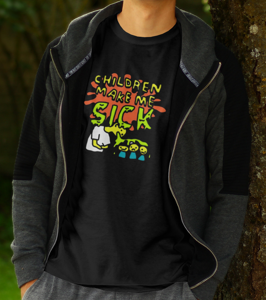 CHILDREN MAKE ME SICK Comic T-Shirt