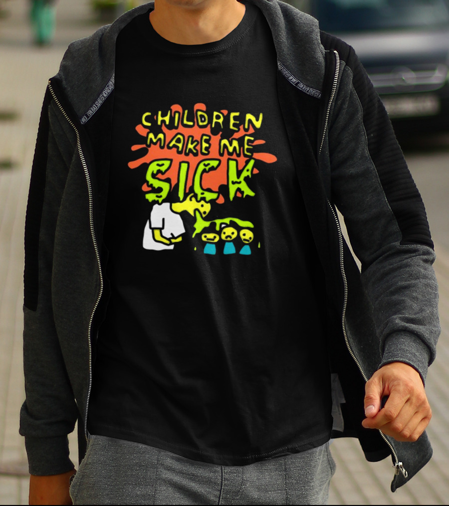 CHILDREN MAKE ME SICK Comic T-Shirt