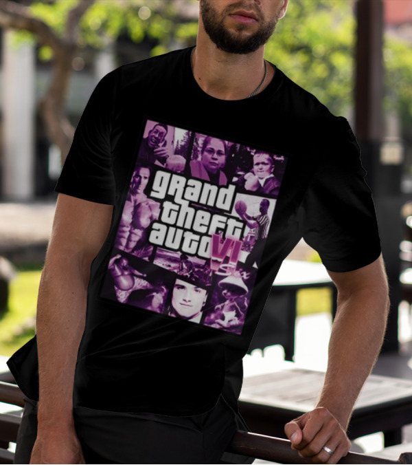 Galleryno8 Grand Theft Auto VI Six Gta 6 T-Shirt
