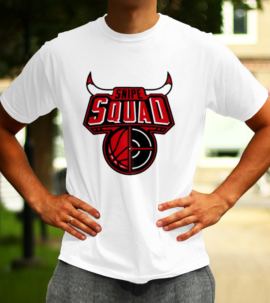 Snipe Squad Bulls Basketball Target T-Shirt