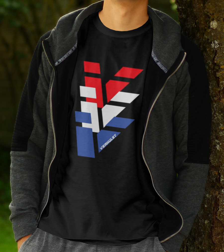 Verhulst V Red White Blue T-Shirt